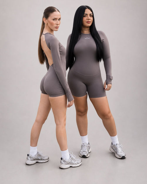 Long Sleeve Romper by Activa Athletics — photographed in Puerto Rico
