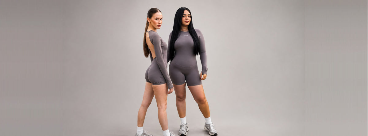 Activa Athletics — the Long Sleeve Romper in Grey